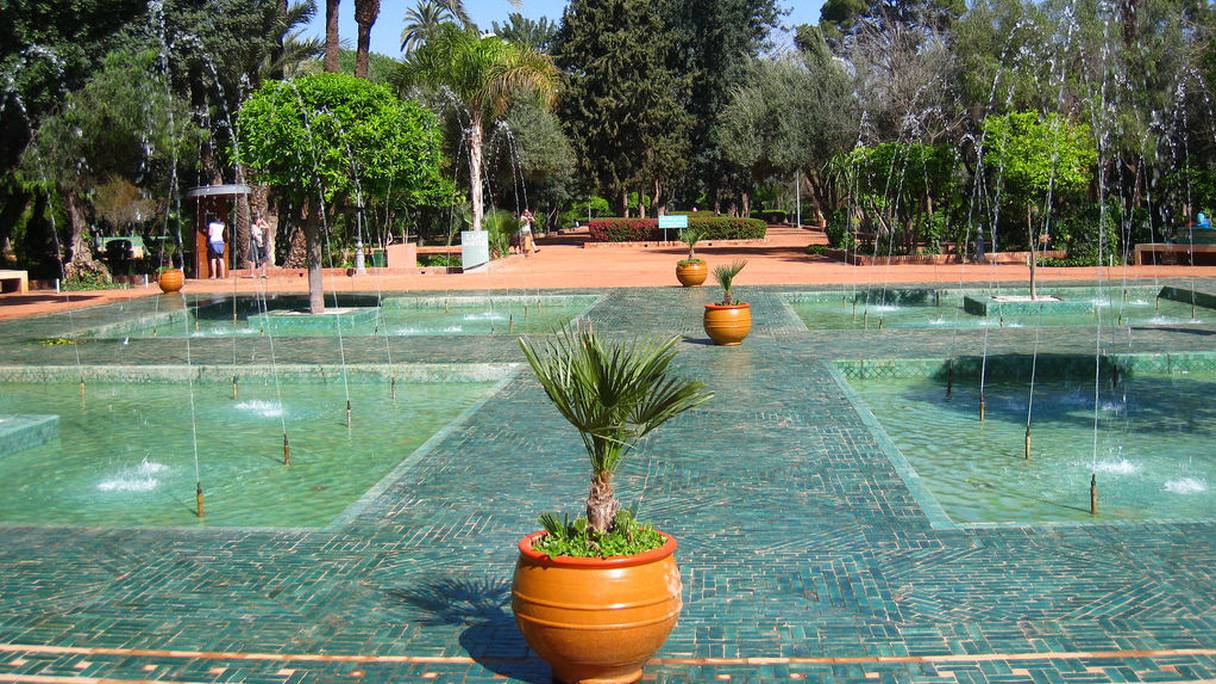 Un parc à Marrakech.
