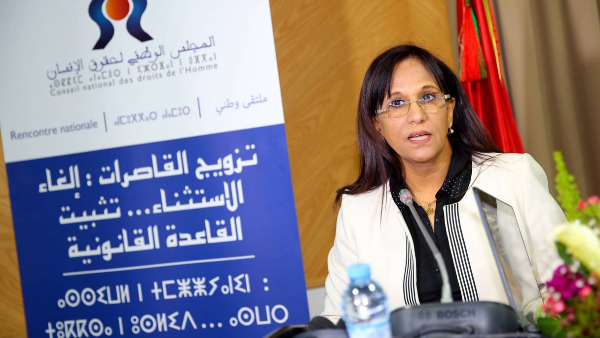 Amina Bouayach, présidente du CNDH.
