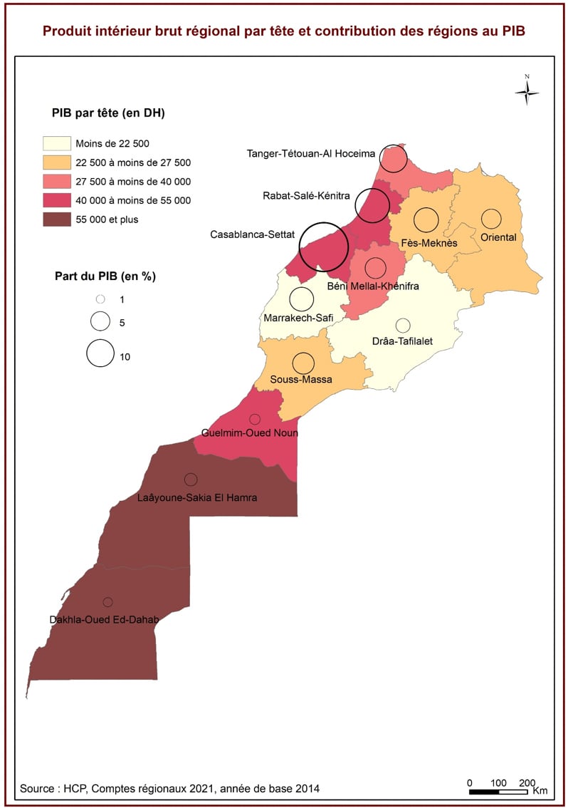 carte du PIB par habitant 2023