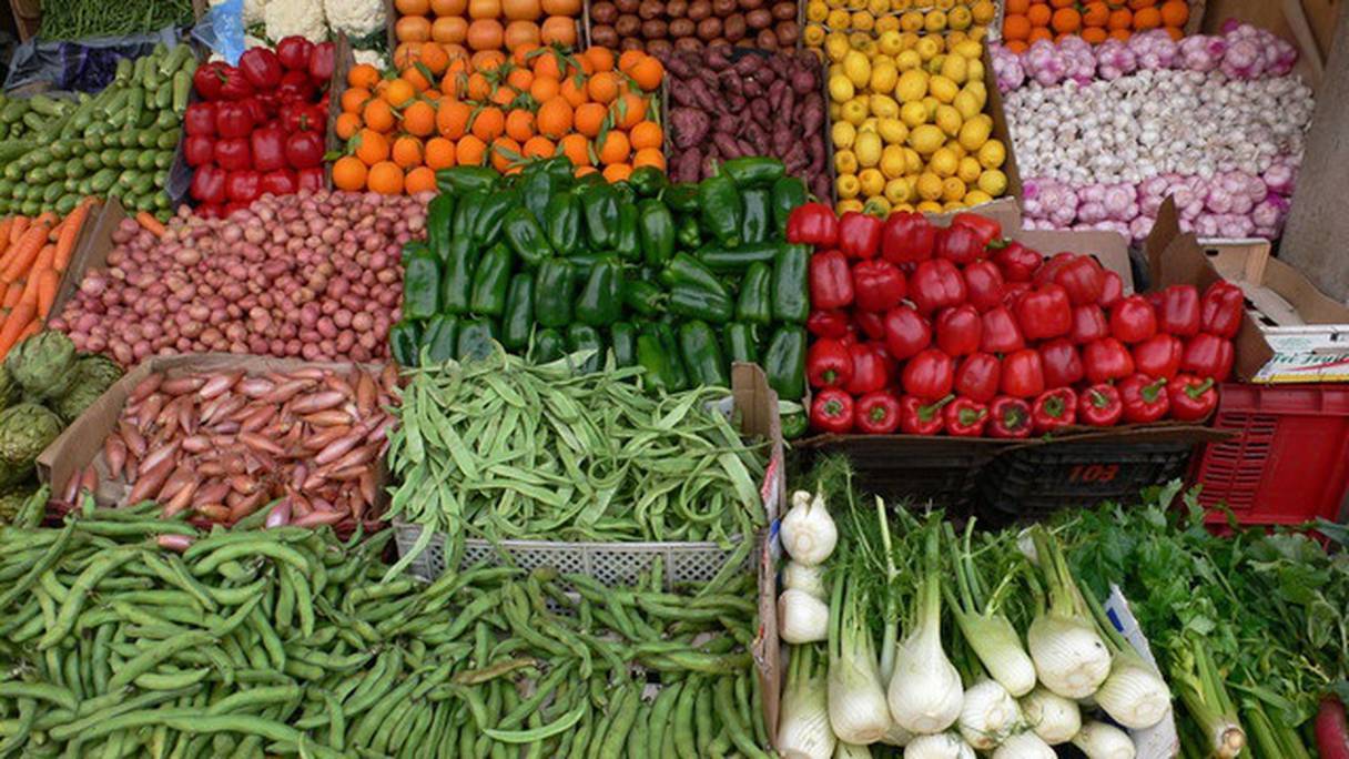 Des légumes frais du Maroc. 
