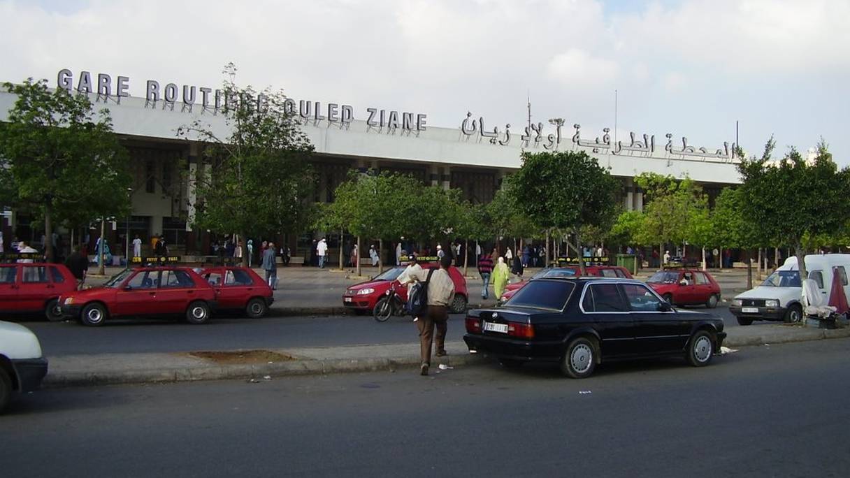 La gare routière d'Ouled Ziane.
