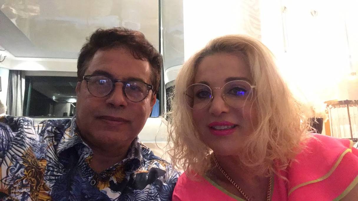 Le chirurgien esthétique Hassan Tazi et son épouse.
