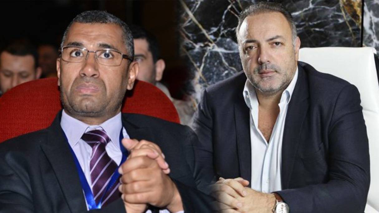 Abdellah Bouanou, maire de Meknès (à gauche) et Jonathan Harroch, PDG de City Club. 

