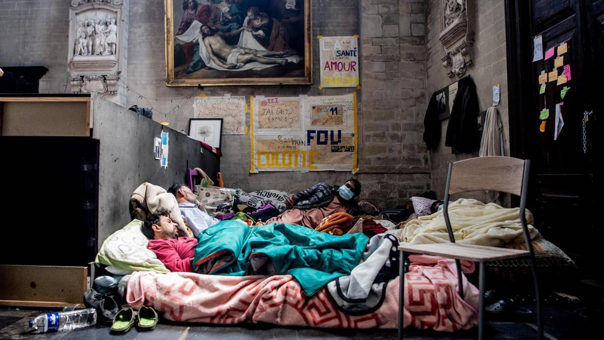 Des grévistes de la faim, en Belgique.

