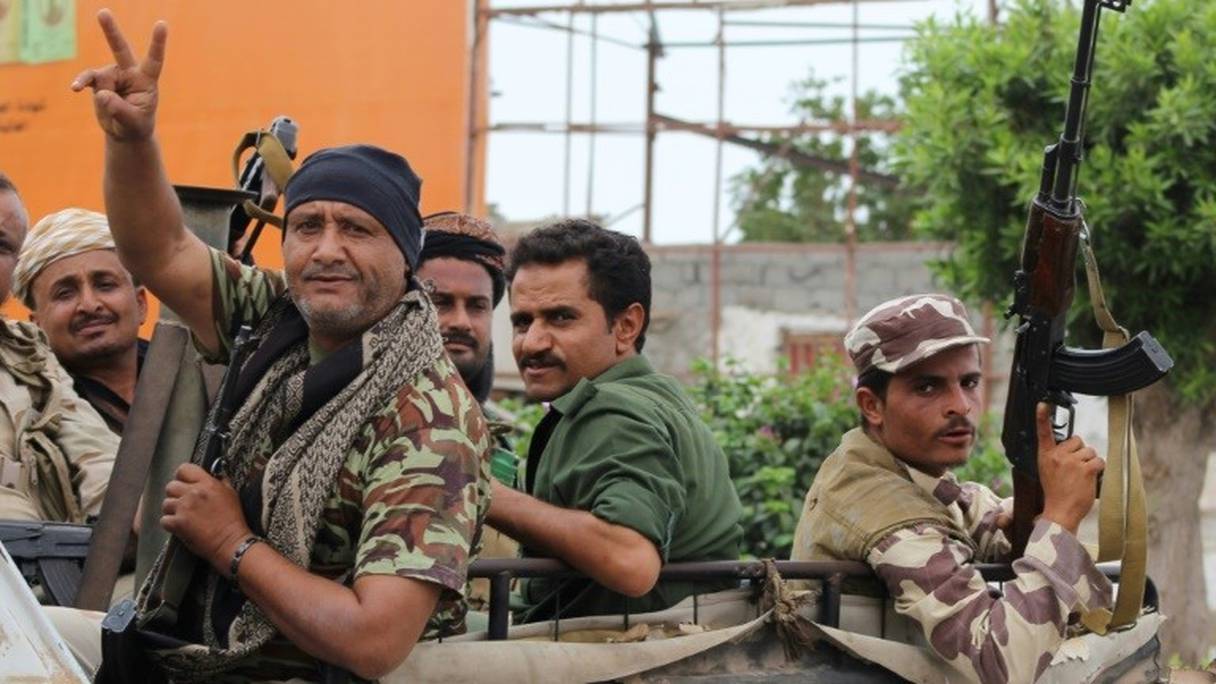 Des combattants séparatistes du sud du Yémen le 28 janvier 2018 à Aden.
