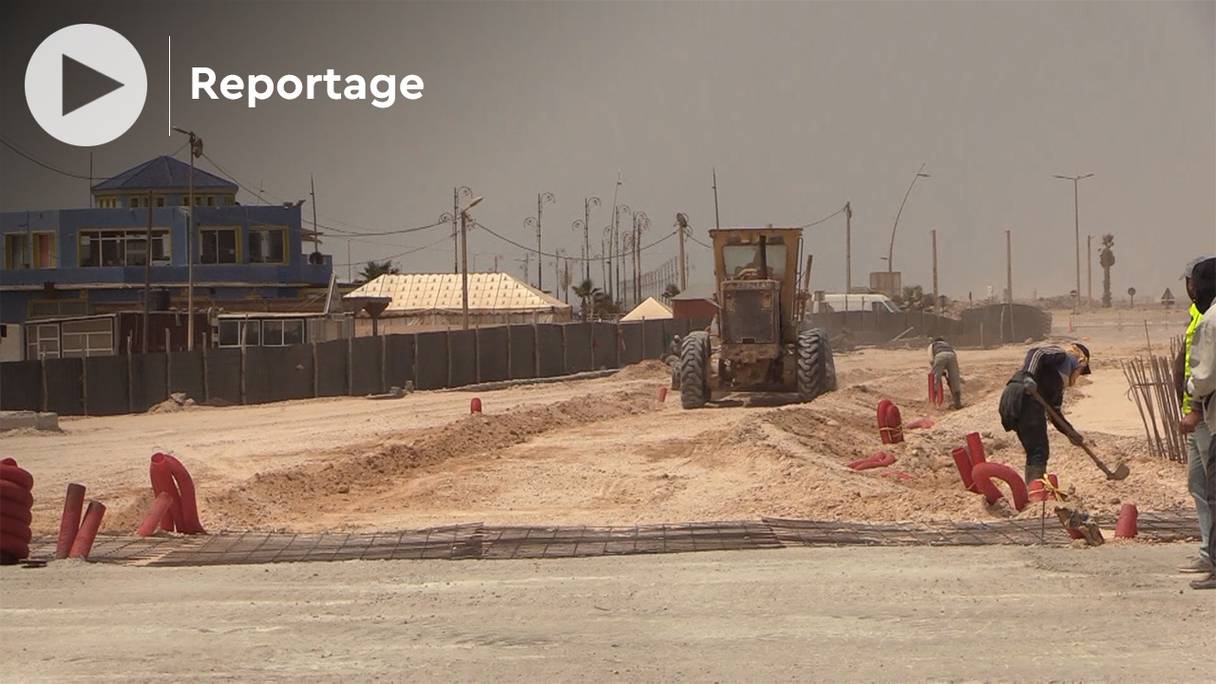 Les travaux de la corniche d’Oum Loubouir, au nord de Dakhla, sont réalisés à 50%.
