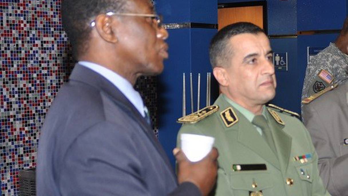 Le général algérien Mohamed Kaïdi lors d'une rencontre internationale.
