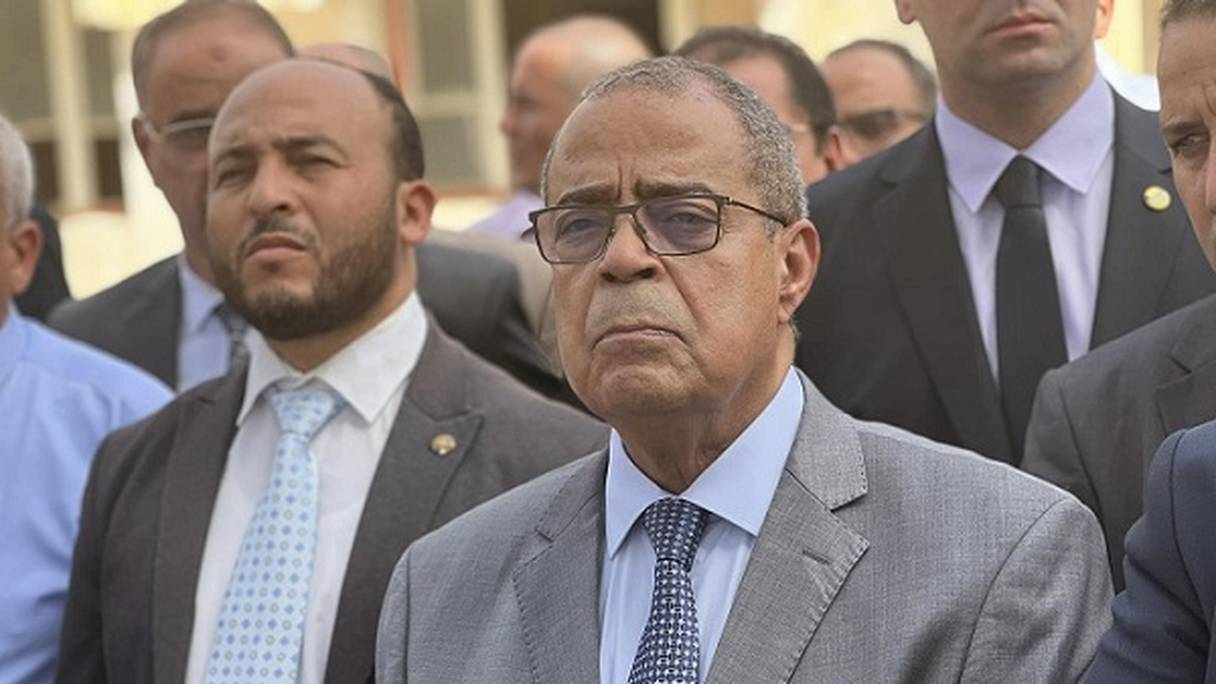 Au centre, Ali Aoun, ministre algérien de l'Industrie pharmaceutique.

