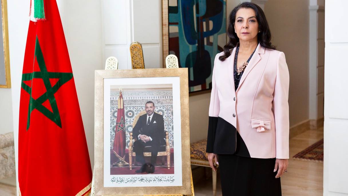 Karima Benyaich, ambassadrice du Royaume du Maroc au Royaume d'Espagne.

