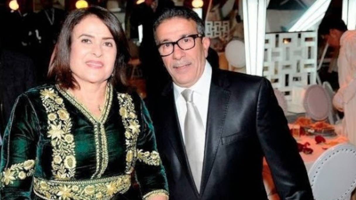 Khadija Assad et son époux Aziz Saadallah (1950 - 2020). 
