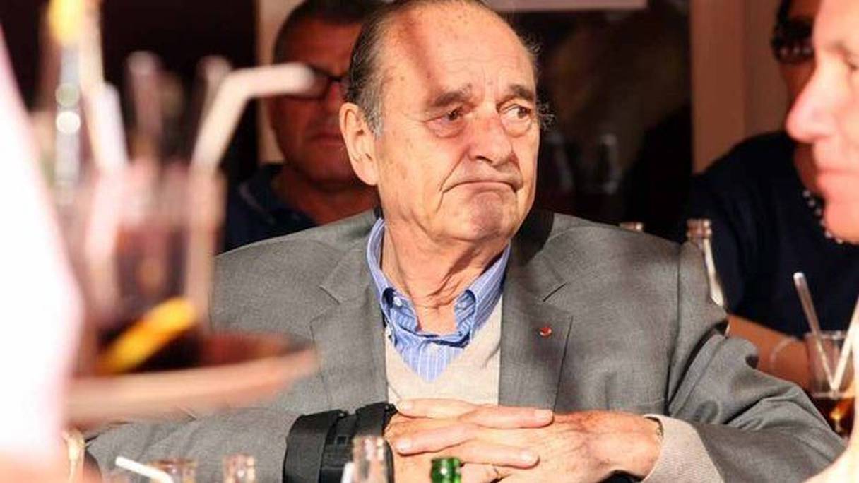 L'ancien président français Jacques Chirac au Maroc.
