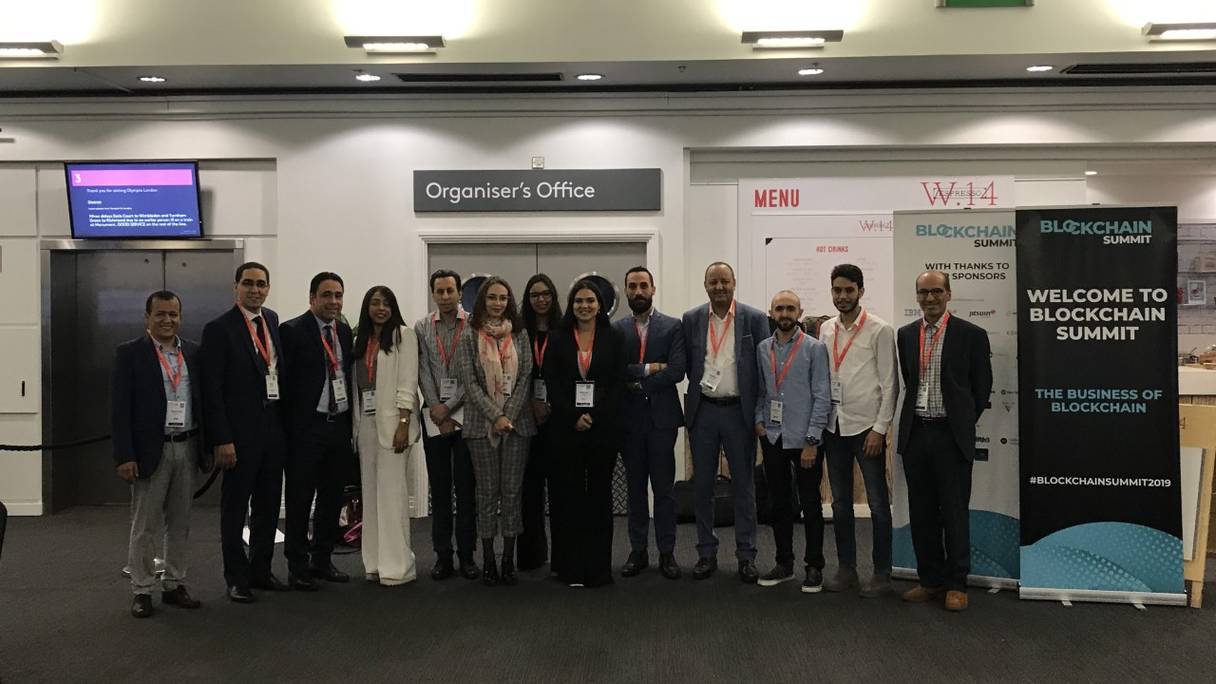 La délégation marocaine au Blockchain Summit 2019 à Londres 
