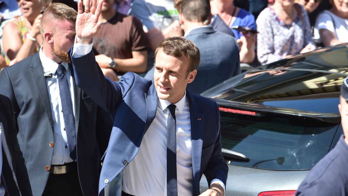 Le Président Emmanuel Macron a voté au Touquet dimanche 11 juin 2017. 
