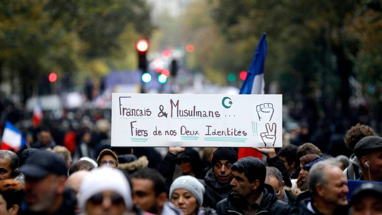 Marche contre l'islamophobie, dimanche 10 novembre 2019, à Paris.
