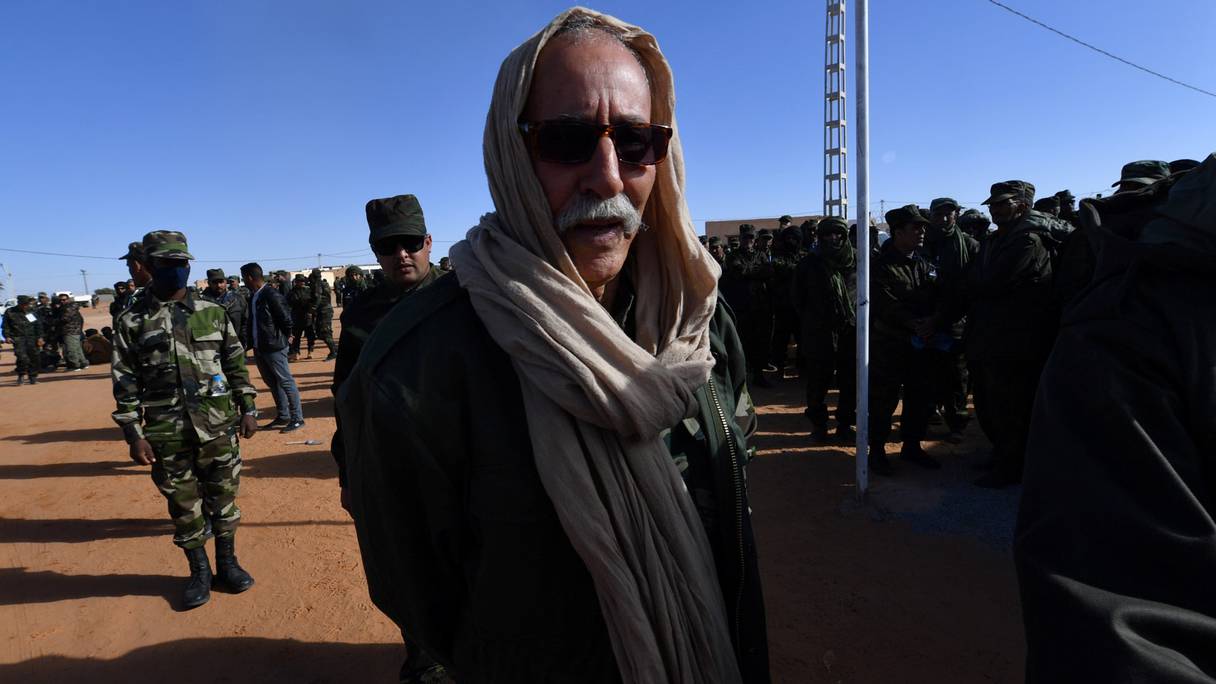 Brahim Ghali, chef du Polisario, le 13 janvier 2023.
