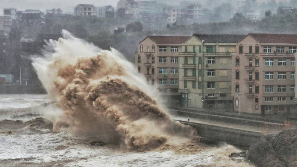 Le typhon Lekima sème la mort en Chine. 
