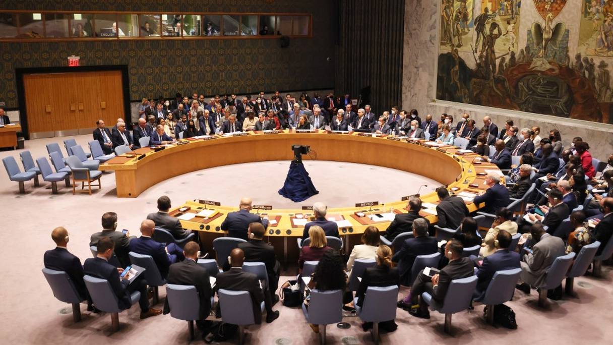Lors d'une réunion du Conseil de sécurité de l'ONU, le 22 septembre 2022 à New York.
