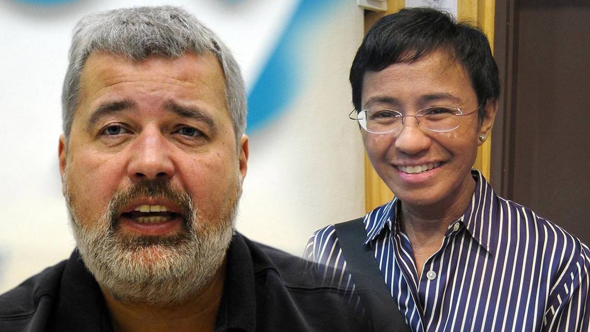 Dimitri Mouratov et Maria Ressa sont les co-lauréats du Nobel de la Paix 2021.
