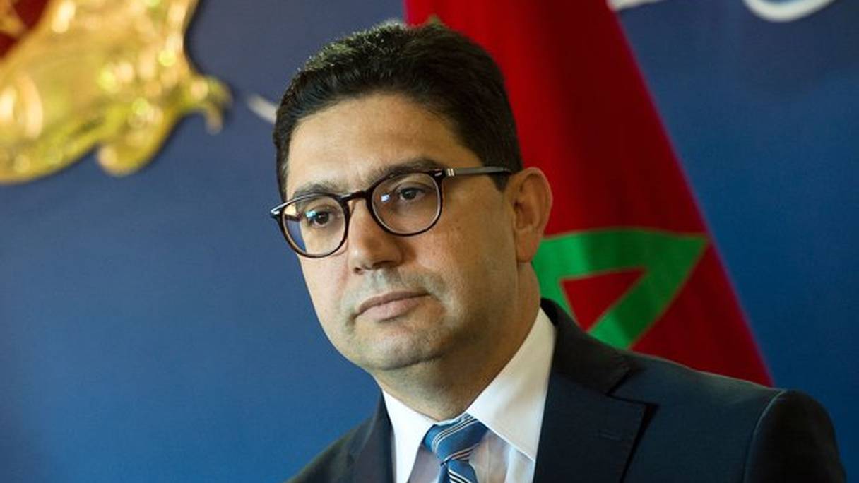 Nasser Bourita, ministre des Affaires étrangères, de la Coopération africaine et des Marocains résidant à l'étranger. 
