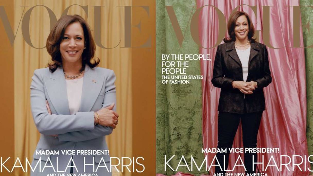 Kamala Harris en couverture de "Vogue".
