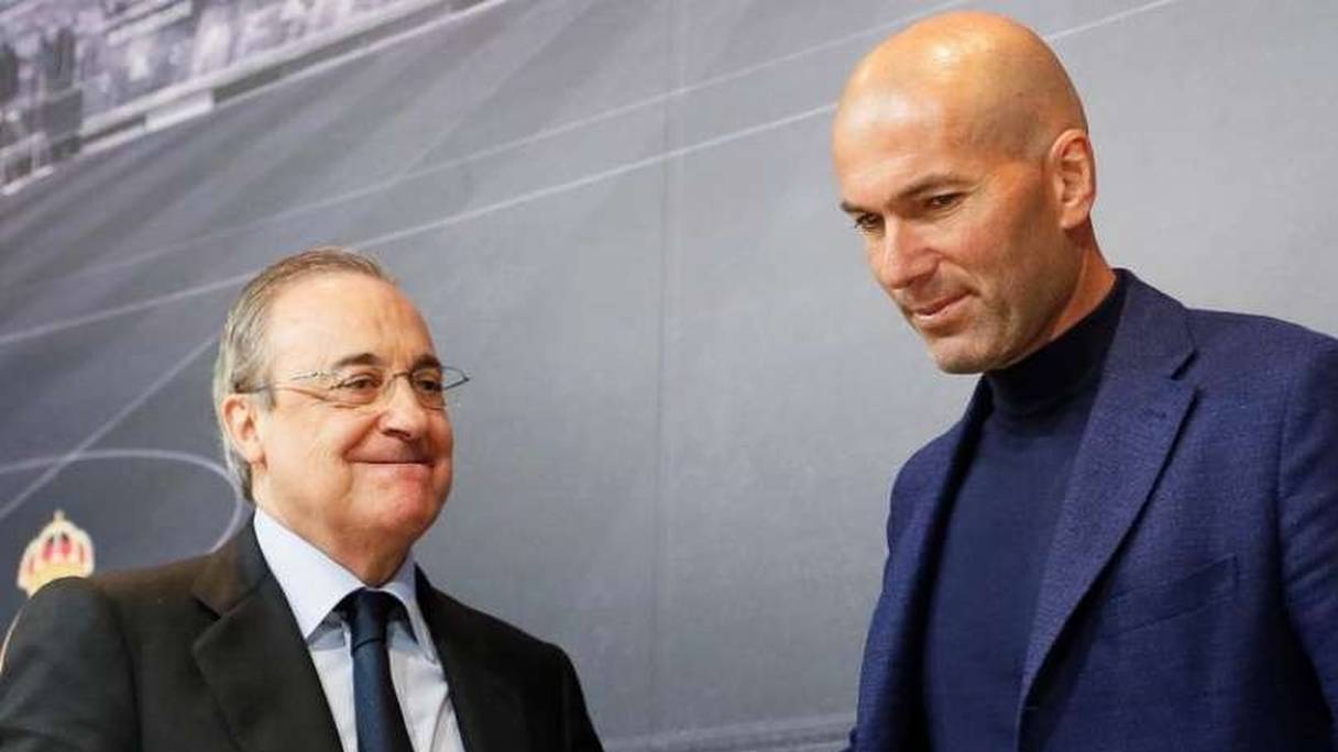Zinédine Zidane et Florentino Perez.
