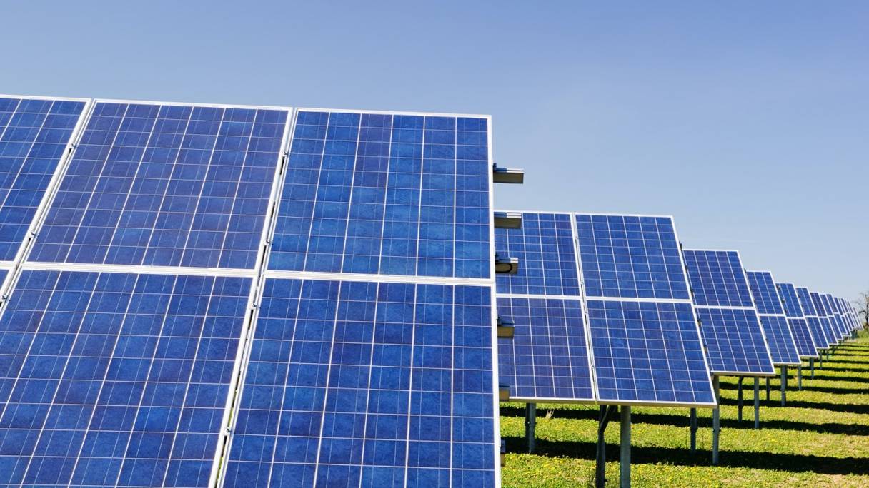 Panneaux solaires photovoltaïques.
