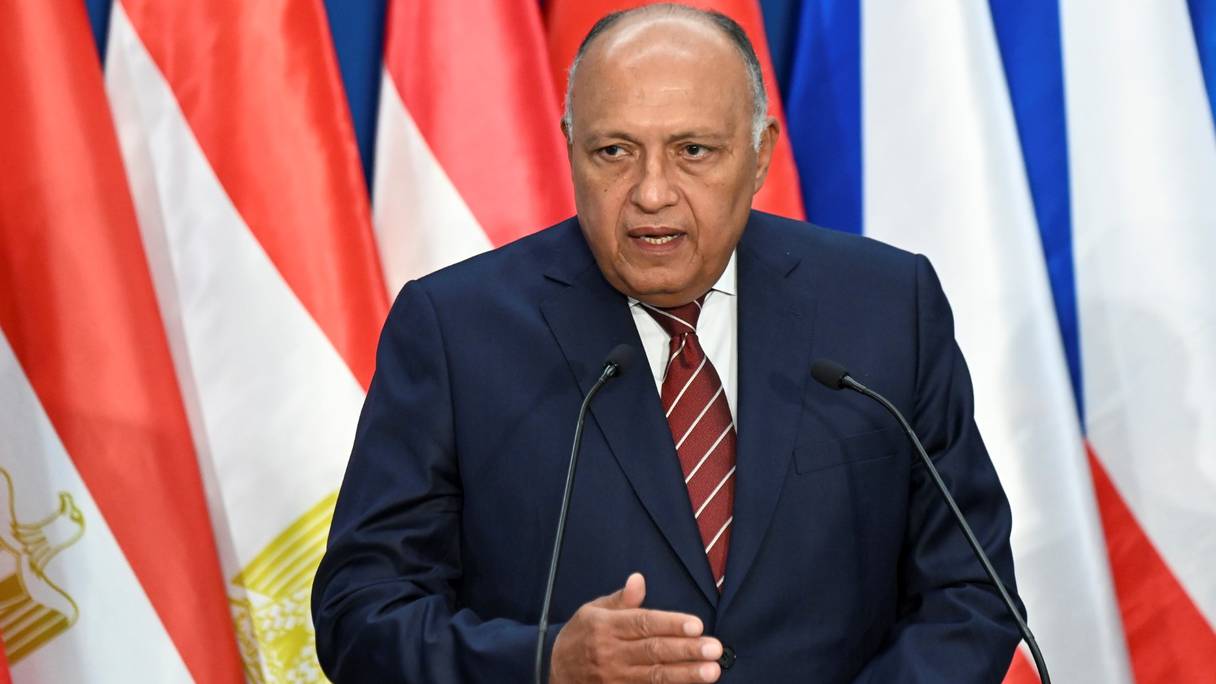 Sameh Shoukry, ministre égyptien des Affaires étrangères.
