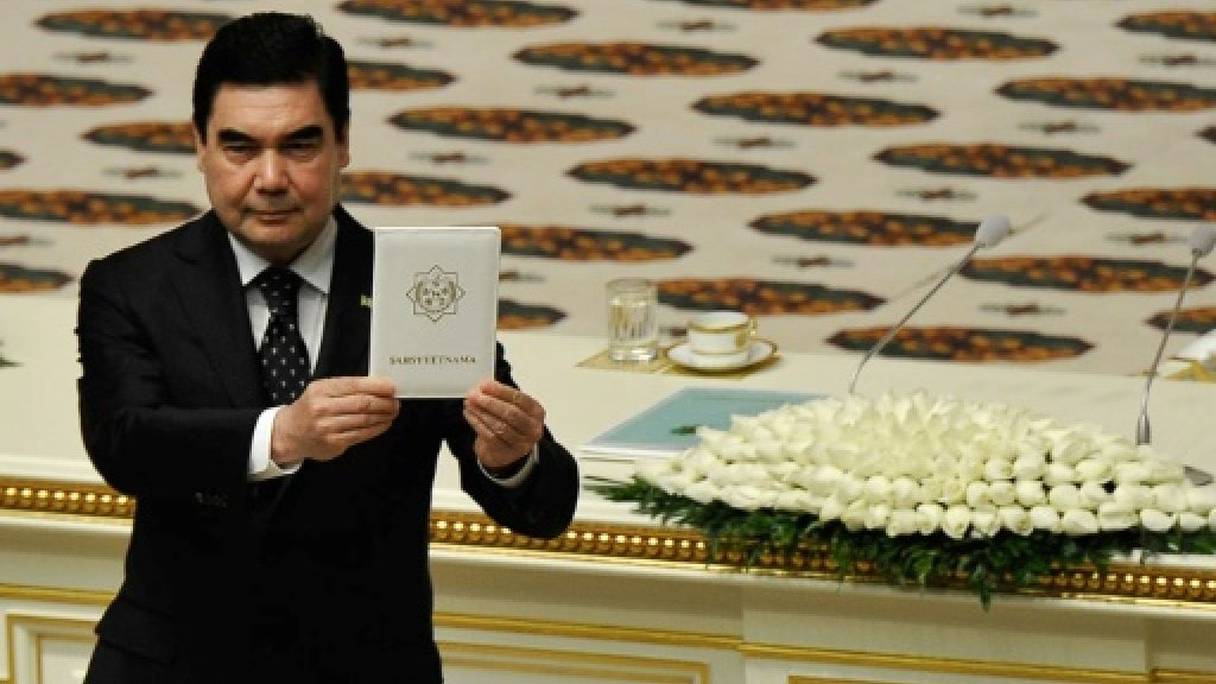 Gourbanguly Berdymoukhamedov, président turkmène. 
