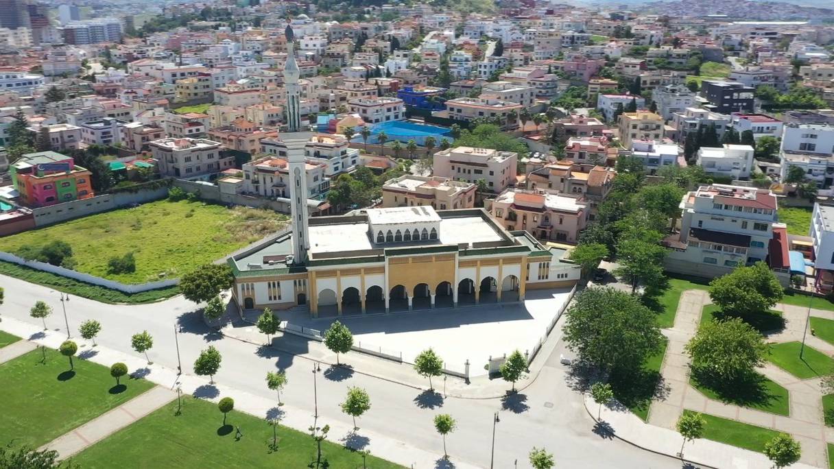 A Tanger, la Mosquée des Syriens est marquée par l'absence de fidèles, en ce jour de l'Aïd el-Fitr, dimanche 24 mai 2020. 
