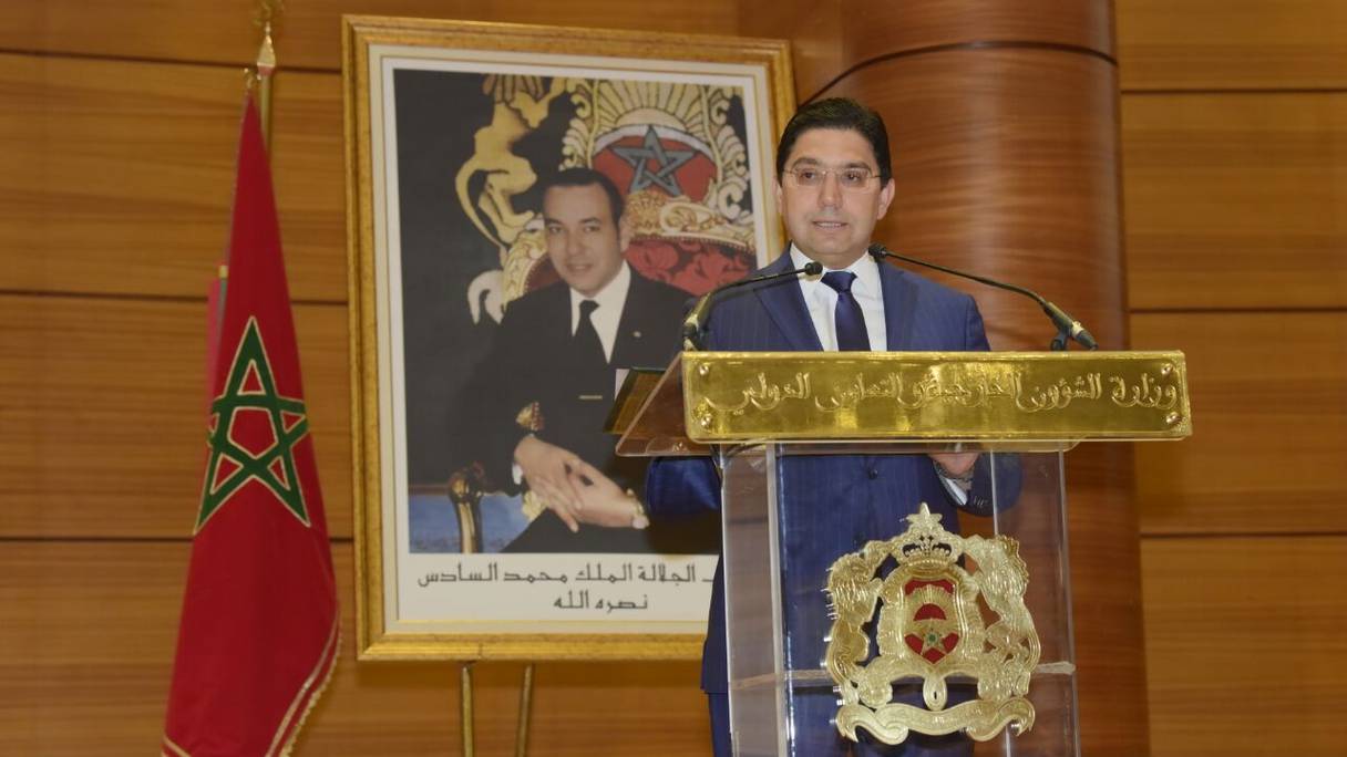 Le ministre des Affaires étrangères et de la coopération internationale, Nasser Bourita.
