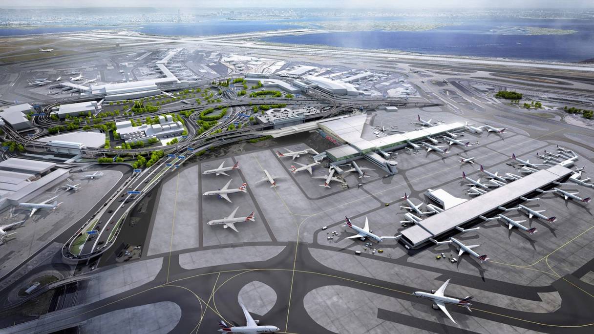 Le nouveau Terminal 1 de l'aéroport John Fitzgerald Kennedy (JFK) de New York. 
