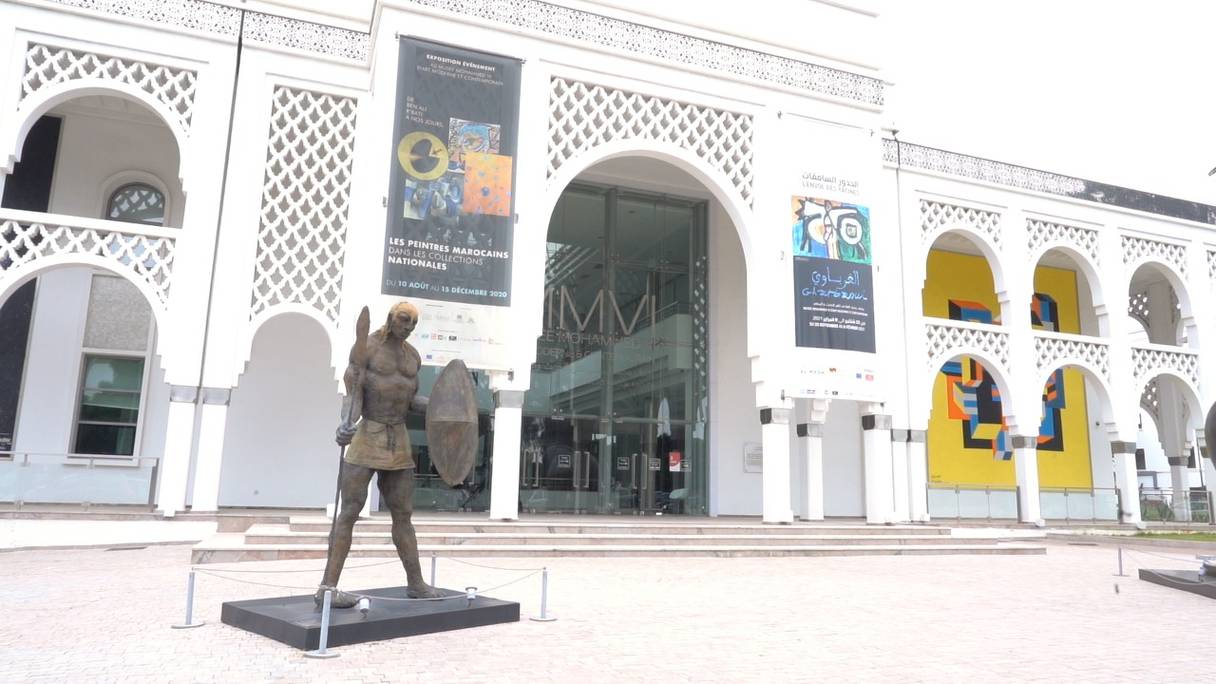 Le musée Mohammed VI d'art moderne et contemporain, quartier Hassan, à Rabat. 
