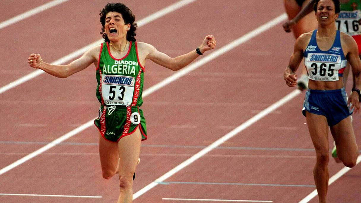 Hassiba Boulmerka, ancienne championne algérienne d'athlétisme.
