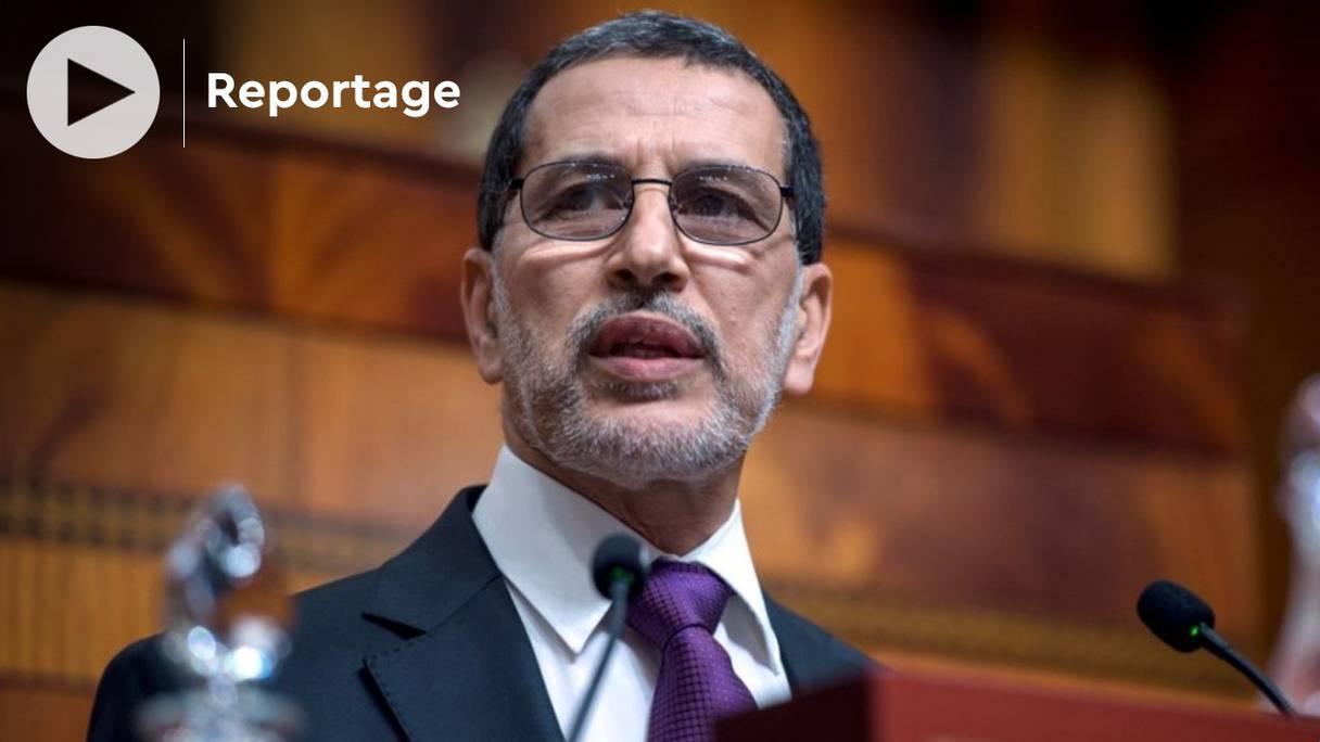 Saâd-Eddine El Othmani, chef du gouvernement, a expliqué le choix du couvre-feu nocturne pendant le ramadan, devant les deux chambres du Parlement, lundi 12 avril 2021.
