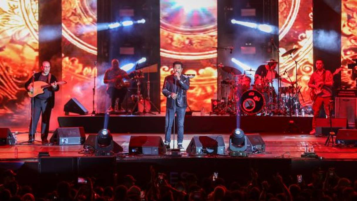 Cheb Khaled aux « Grands Concerts de Rabat », le 22 septembre 2022. 
