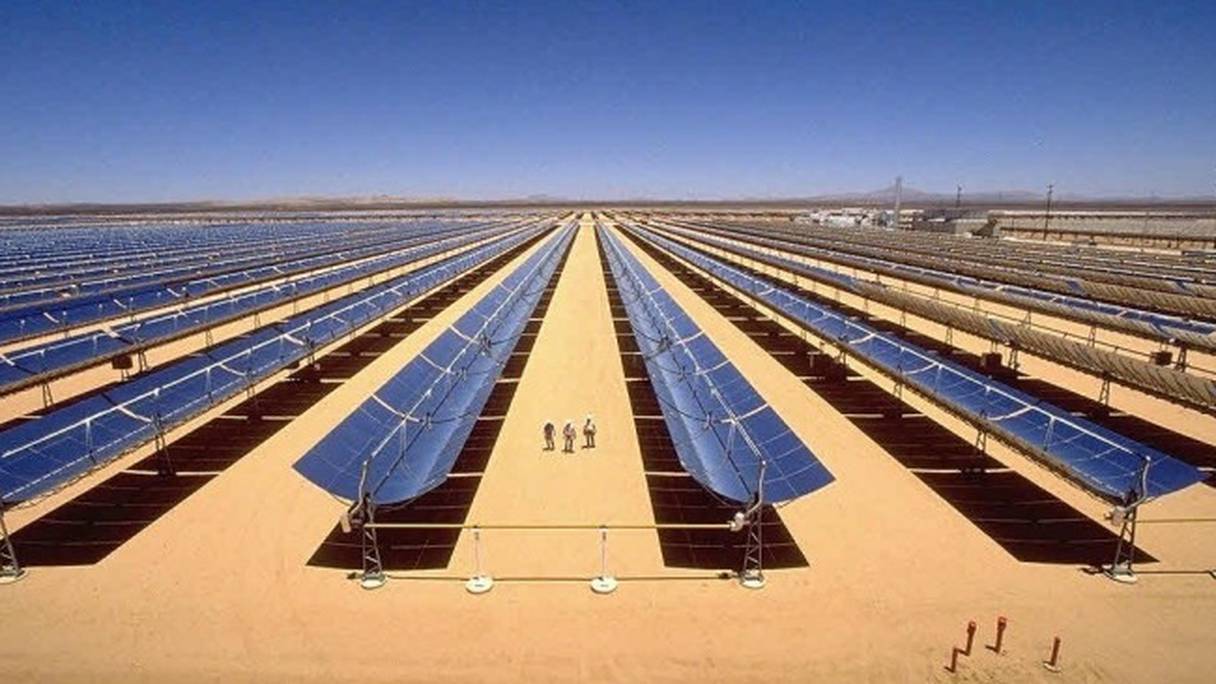 Le parc solaire de Ouarzazate, opérationnel depuis octobre 2015.
