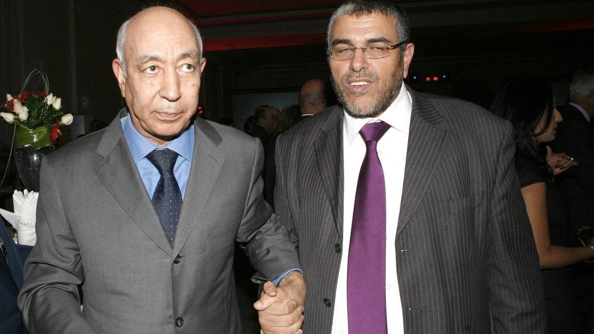 Driss Jettou, premier président de la Cour des comptes, et Mustapha Ramid, ministre de la Justice.
