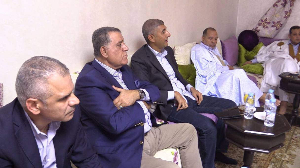 Des membres d'une délégation jordanienne en visite à Laâyoune, mardi 13 décembre 2022. 
