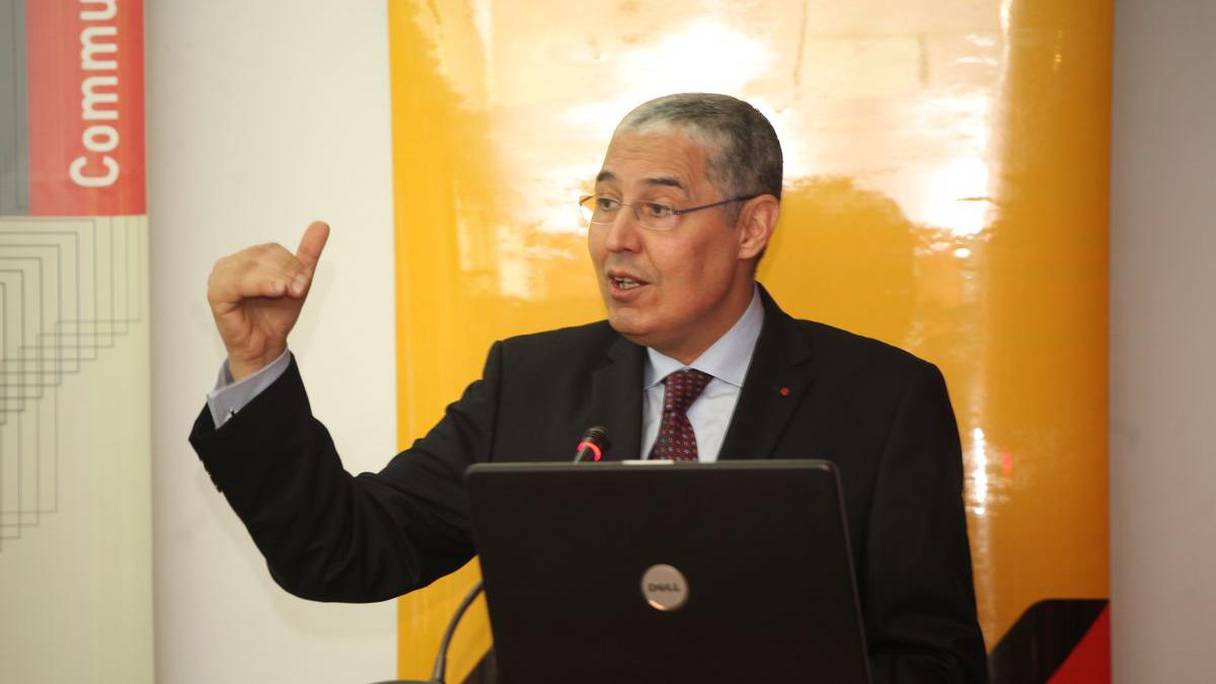Mohamed El Kettani, PDG d'Attijariwafa bank, lors de la présentation des résultats, ce mardi 3 mars.
