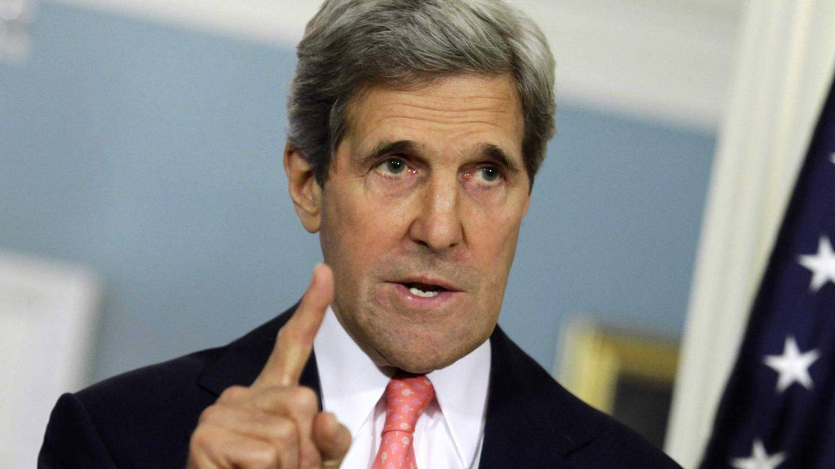 Le Secrétaire d'Etat US, John Kerry. 
