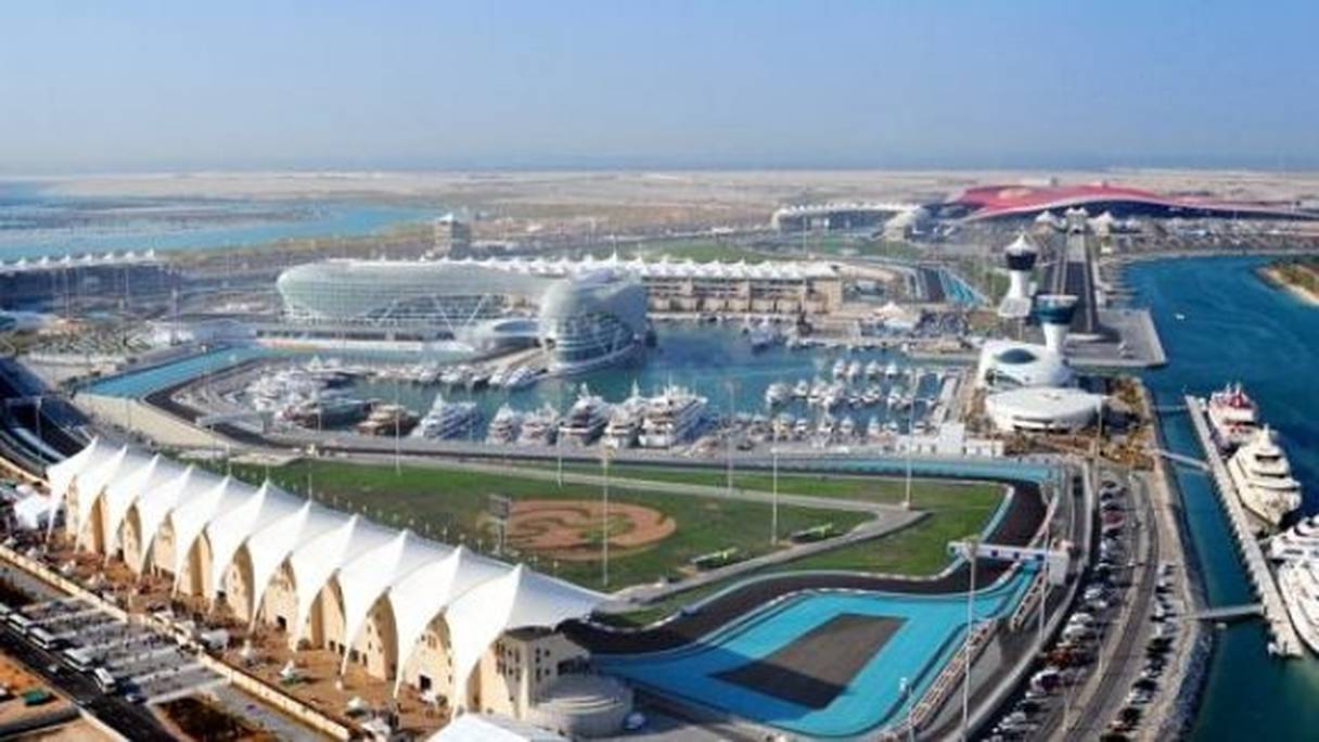 Le circuit de Formule 1 d'Abou Dhabi.
