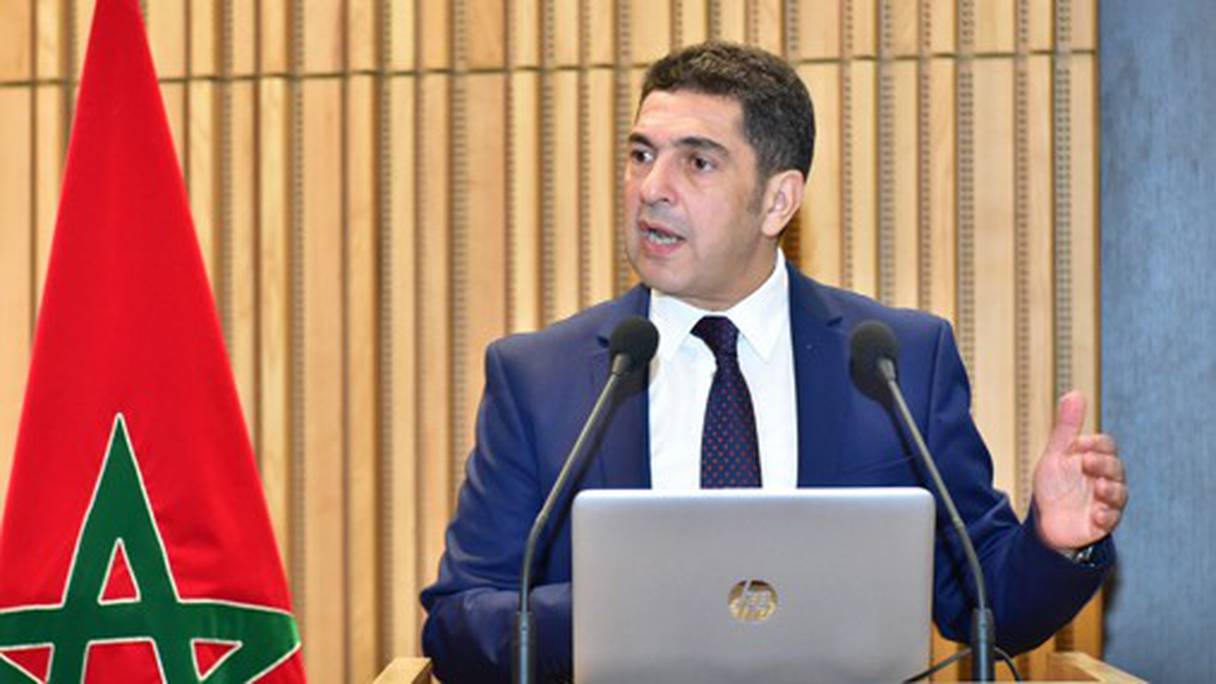 Saaïd Amzazi, ministre de l'Education nationale, porte-parole du gouvernement.
