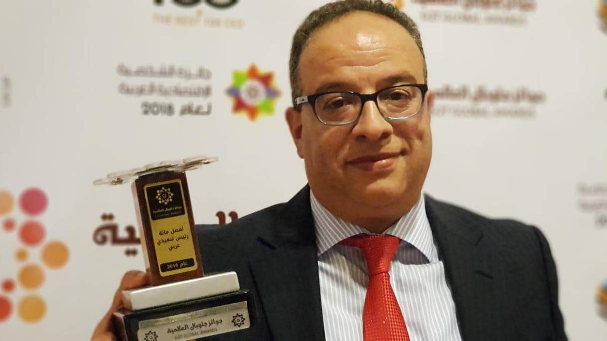 Aziz El Badraoui, PDG du Groupe Ozone, lauréat du prix «Best Arabian CEO 2020».
