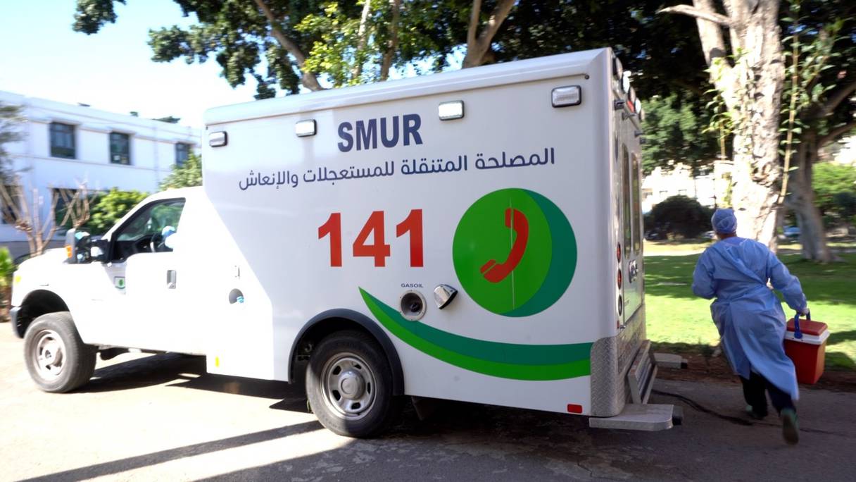 Les services d'urgences en pleine action pour détecter de possibles cas de coronavirus au Maroc, ici à l'Institut Pasteur de Casablanca.
