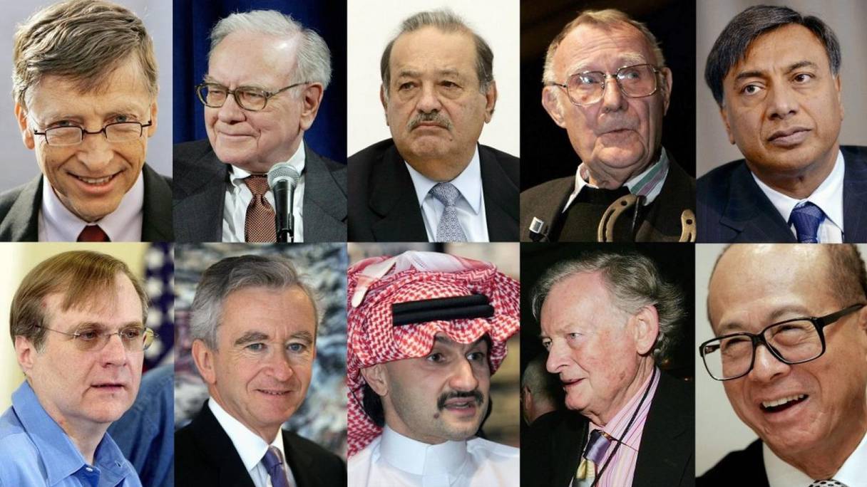 Les personnalités les plus riches du monde.
