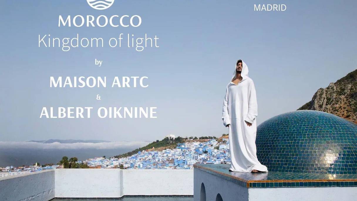 L'affiche de "Morocco, Kingdom of Light", un défilé organisé le 18 février à l'occasion de la Mercedes-Benz Fashion Week de Madrid, mettant à l'honneur deux créateurs marocains, Albert Oiknine et Artsi Ifrach, fondateur de Maison ART/C.