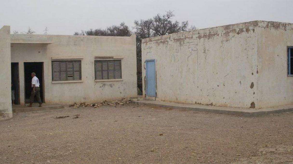 Photo illustrative d'une école dans un douar du sud du Maroc.
