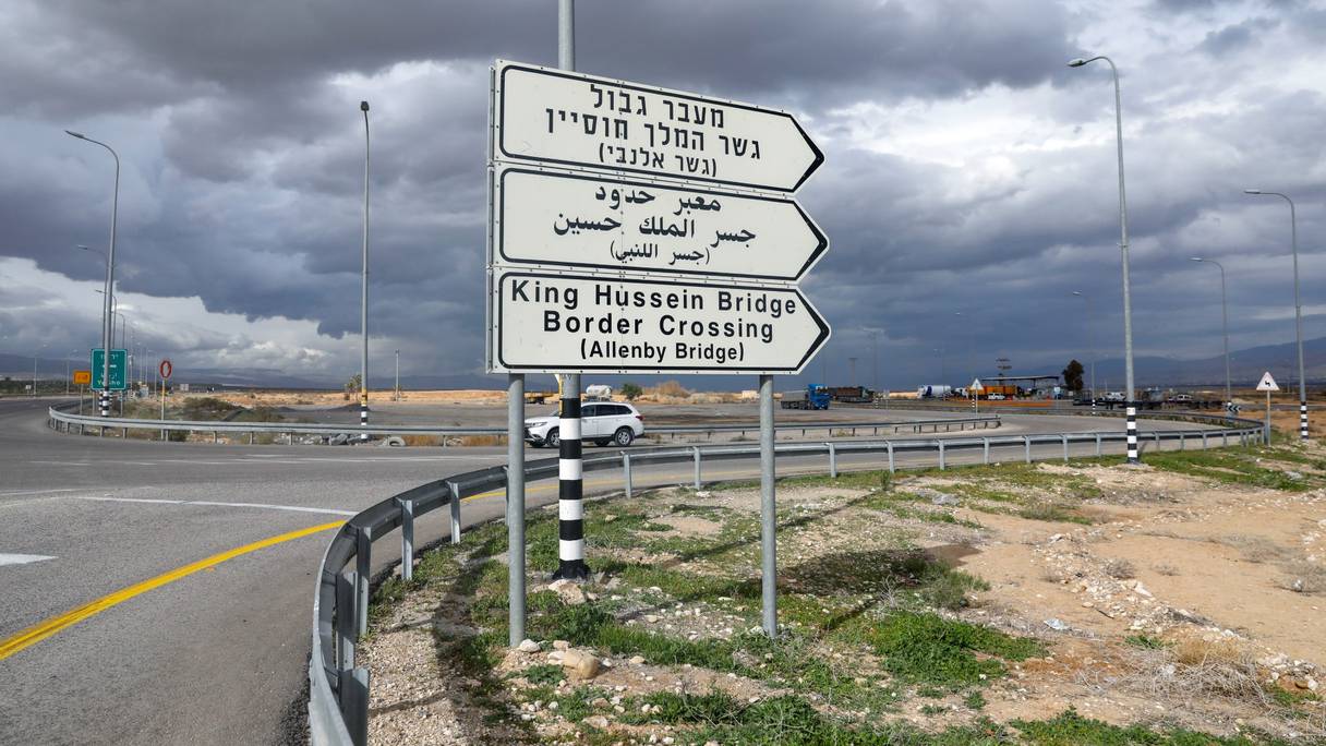 Le poste-frontière Allenby-Roi Hussein, reliant la Cisjordanie et la Jordanie.
