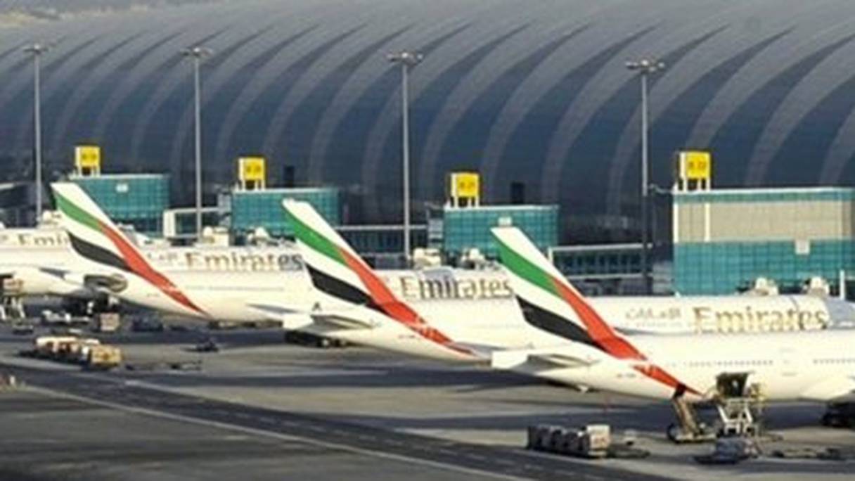 Aéroport de Dubaï.
