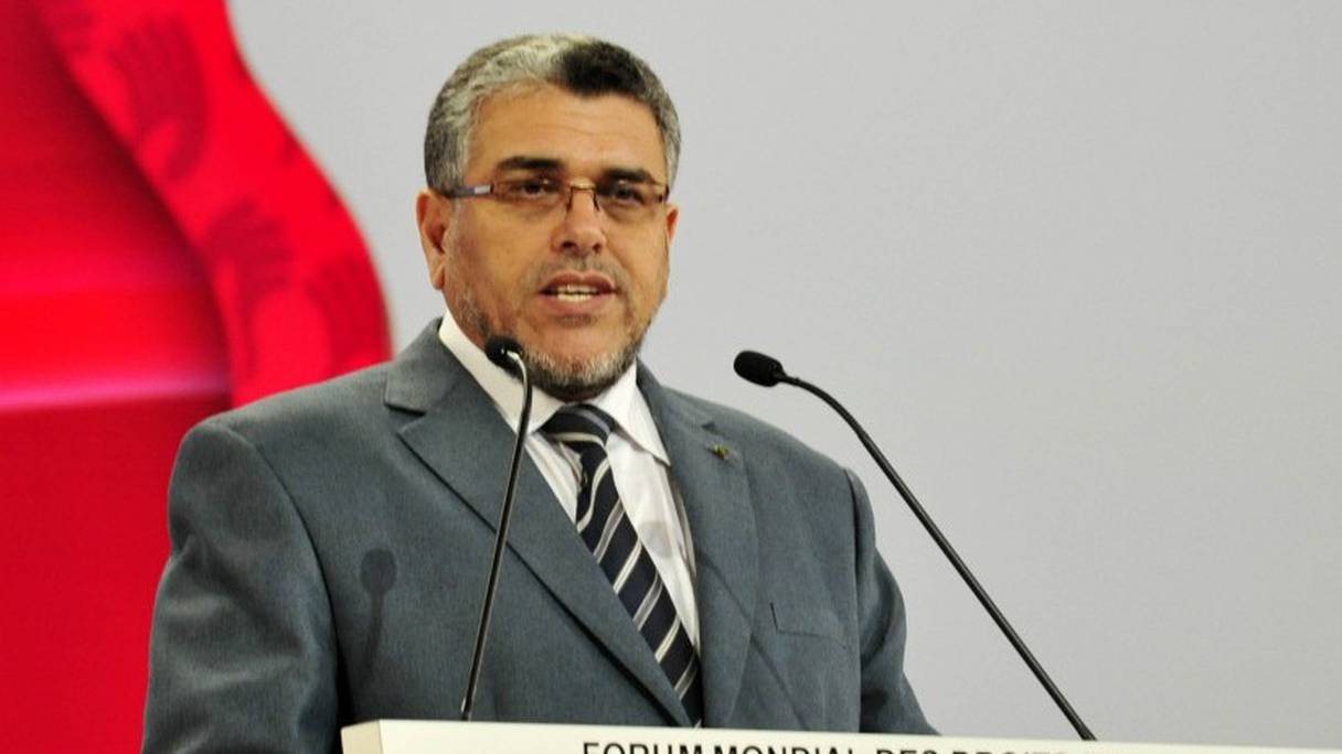 Mustapha Ramid, ministre d'État chargé des Droits de l'Homme.
